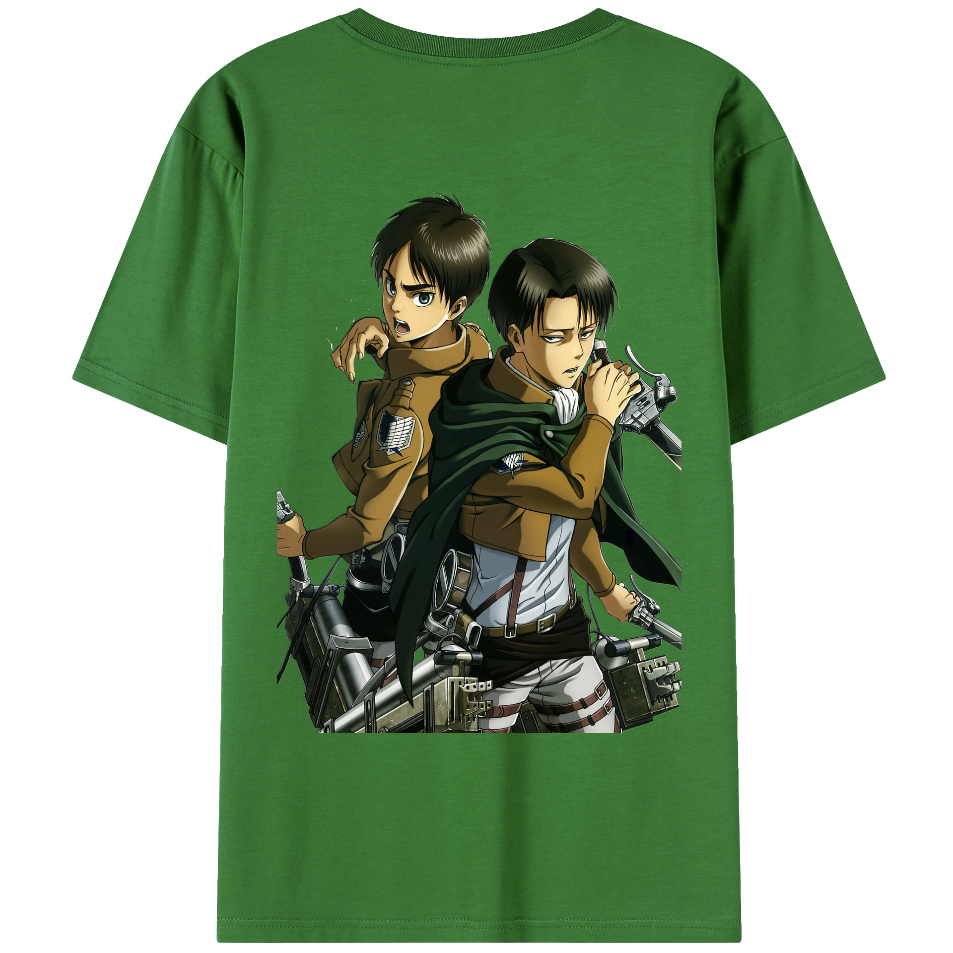 （画像用） 進撃の巨人 リヴァイ·アッカーマン Attack on Titan Levi Ackerman レディース半袖Tシャツ(バックプリント)